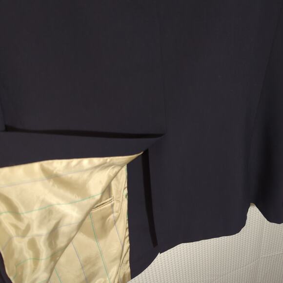 Wimbledon Racquet Club 44R Navy Blazer Men's Gold Button Ivy Preppy USA Made - Picture 10 of 11